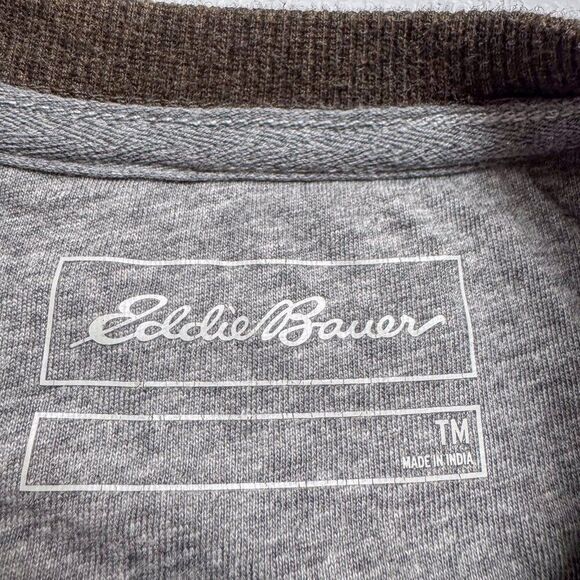 Eddie Bauer Sweater Mens Medium Tall MT Brown Business Casual Outdoor Office‎ - Picture 7 of 11